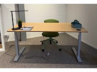 Jarvis low range elektrisch zit-sta bureau 160x80 (silver)