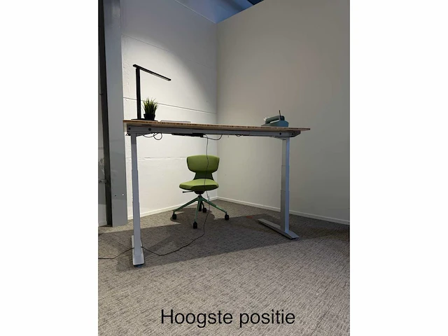 Jarvis low range elektrisch zit-sta bureau 160x80 (silver) - afbeelding 2 van  7