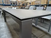 Jati-kebon alu tuintafel arolla platina grey 220cm - afbeelding 2 van  4