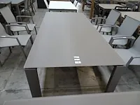 Jati-kebon alu tuintafel arolla platina grey 220cm - afbeelding 3 van  4