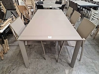 Jati-kebon alu tuintafel aspen champagne mat 200 x 100cm - afbeelding 2 van  4