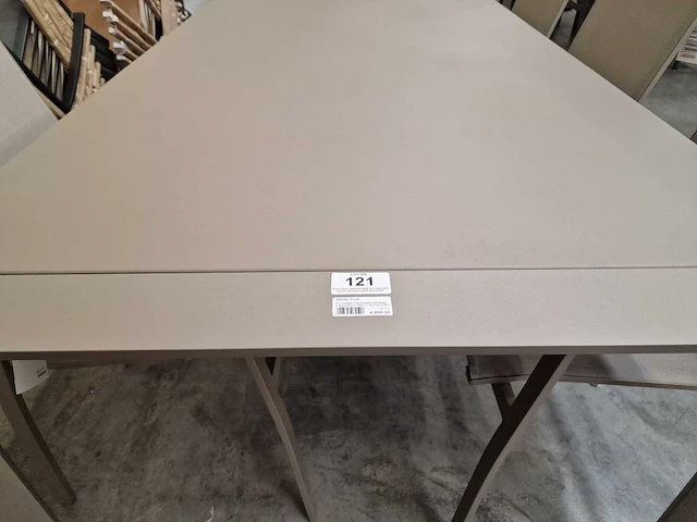 Jati-kebon alu tuintafel aspen champagne mat 200 x 100cm - afbeelding 4 van  4