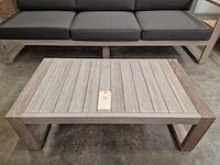 Jati-kebon teak lounge 3zit + 2x1zit + bijzettafel grijs - afbeelding 7 van  7