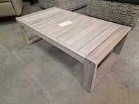 Jati-kebon teak lounge tafel 110 x 60cm instant grey - afbeelding 1 van  4