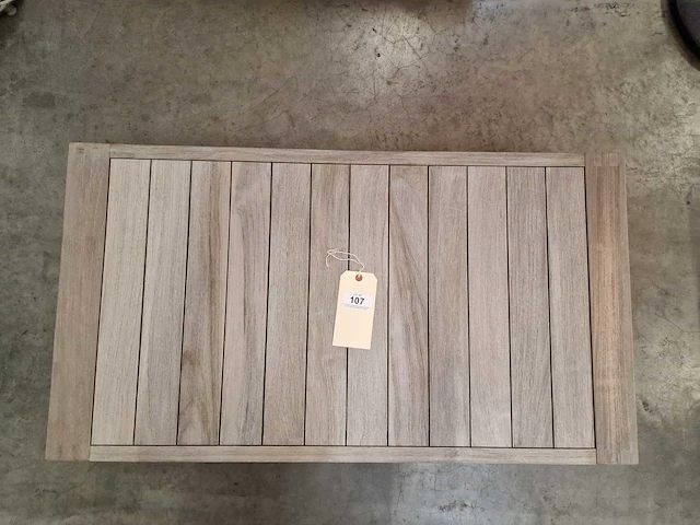 Jati-kebon teak lounge tafel 110 x 60cm instant grey - afbeelding 4 van  4