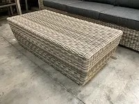 Jati-kebon wicker lounge bursa coral white + kussens grey - afbeelding 5 van  6
