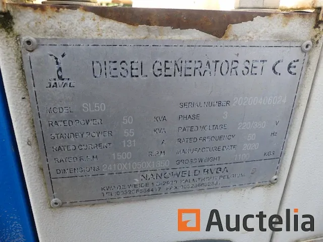 Javac sl50 diesel generator - afbeelding 7 van  10