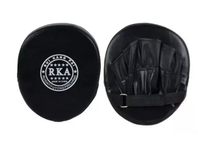 Jawes- boks pad- 1 stuk- zwart- bokspads- pads boksen- pads- afweer stootkussen- handpad- mma- kickbox- boxen- muay- thai- karate- judo- bokskussen- boks pad- kick pad- sporten- professioneel - afbeelding 5 van  5