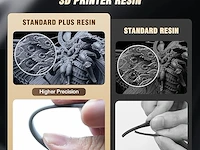 Jayo 3d printer hars 2kg - donkergrijs - afbeelding 2 van  4