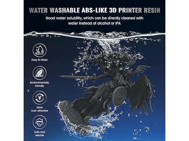 Jayo 3d printer hars 2kg - grijs + donkergrijs - afbeelding 2 van  5