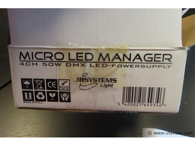 Jb systems light micro led manager 50w - afbeelding 5 van  5