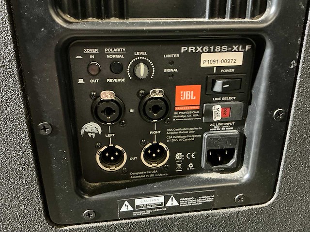 Jbl prx 618s-xlf actif subwoofer - afbeelding 4 van  7