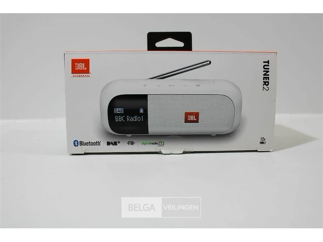 Jbl tuner 2 white bluetooth speaker - afbeelding 3 van  3