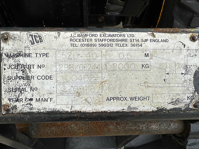 Jcb - 2018 - 520-40 - verreiker - afbeelding 43 van  48
