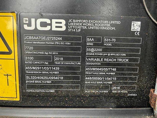 Jcb - 531-70 - verreiker - 2018 - afbeelding 16 van  32