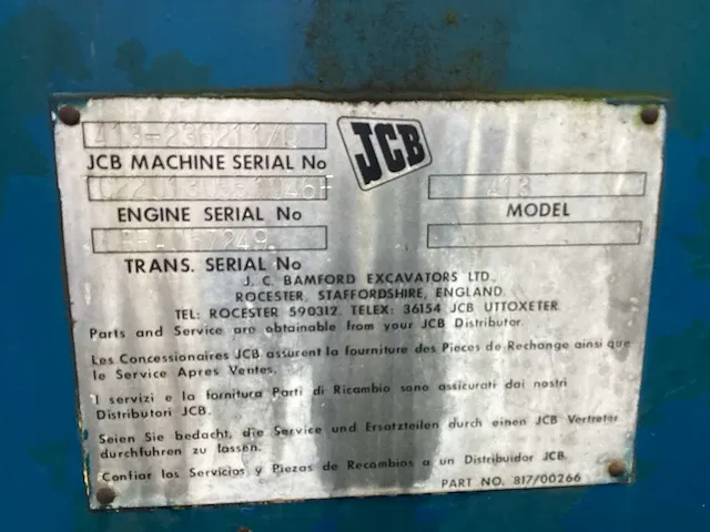 Jcb 413 shovel - afbeelding 7 van  15
