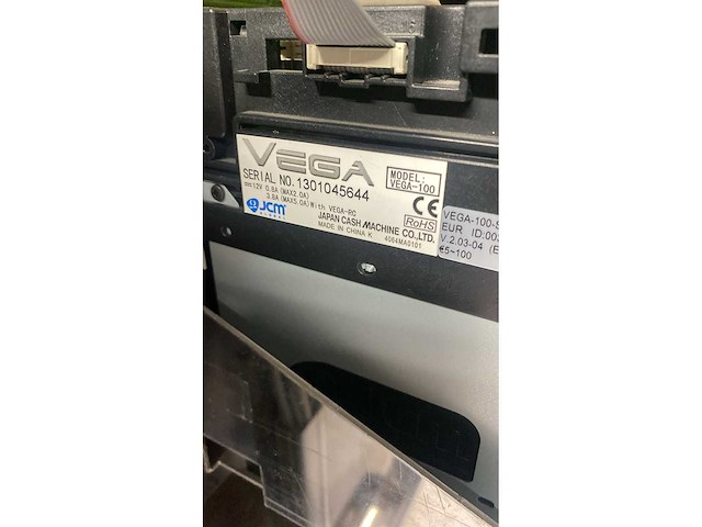 Jcm global - vega 100 - wisselautomaat met jetonsysteem - various dyeing and washing - 2004 - afbeelding 5 van  5