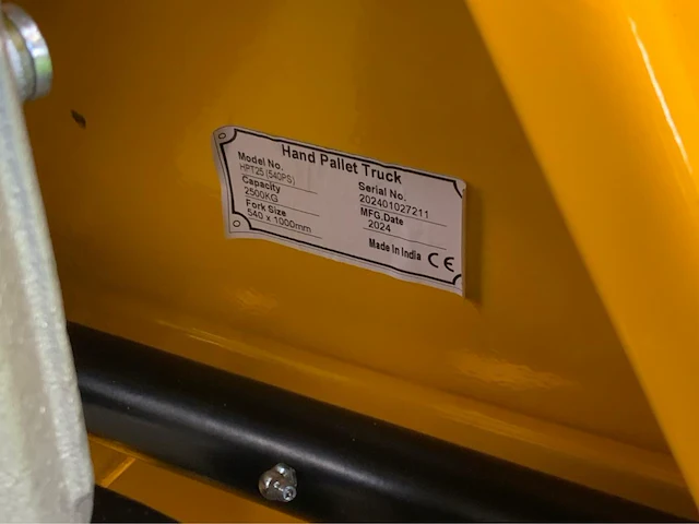 Jd - hpt 2500 - hand hydraulische palletwagen - afbeelding 10 van  11