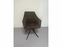Jd8751- brown - eetkamerstoel - dining chairs (6x) - afbeelding 6 van  8