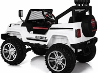 Jeep 4x4 elektrische kinderauto 12v - 1 tot 6 jaar - rubberen banden - rood (nieuw) - afbeelding 2 van  8
