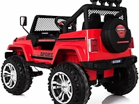 Jeep 4x4 elektrische kinderauto 12v - 1 tot 6 jaar - rubberen banden - wit (nieuw) - afbeelding 2 van  5