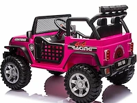 Jeep conteno 4x4 elektrische kinderauto 12v - roze - afbeelding 2 van  5