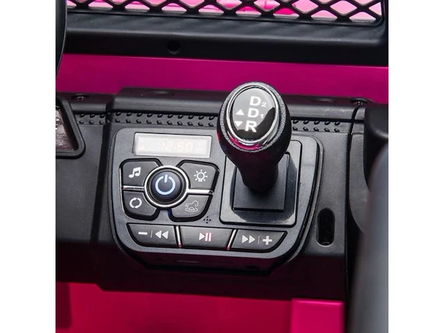 Jeep conteno 4x4 elektrische kinderauto 12v - roze - afbeelding 4 van  5