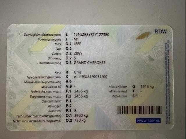 Jeep grand cherokee - 5.2i v8 limited - afbeelding 9 van  17
