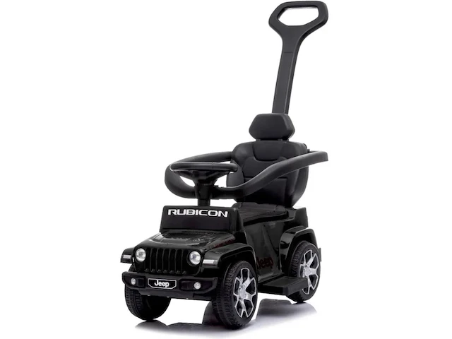 Jeep wrangler 2-in-1 loopauto - 1 tot 3 jaar - zwart - afbeelding 2 van  4