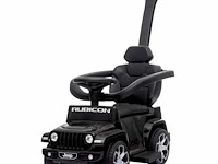 Jeep wrangler 2-in-1 loopauto - 1 tot 3 jaar - zwart - afbeelding 2 van  4