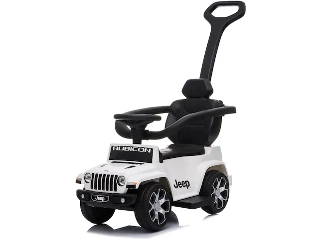 Jeep wrangler loopauto 2-in-1 - 1 tot 3 jaar - met mp3-speler - zwart - afbeelding 1 van  4