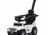 Jeep wrangler loopauto 2-in-1 - 1 tot 3 jaar - met mp3-speler - zwart - afbeelding 1 van  4