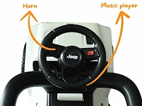 Jeep wrangler loopauto 2-in-1 - 1 tot 3 jaar - met mp3-speler - zwart - afbeelding 3 van  4