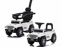 Jeep wrangler loopauto 2-in-1 - 1 tot 3 jaar - met mp3-speler - zwart - afbeelding 4 van  4