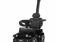 Jeep wrangler loopauto met duwstang - zwart - afbeelding 3 van  8