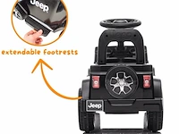 Jeep wrangler loopauto met duwstang - zwart - afbeelding 5 van  8