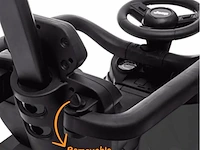 Jeep wrangler loopauto met duwstang - zwart - afbeelding 7 van  8