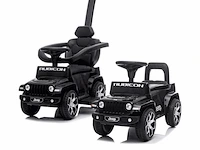 Jeep wrangler loopauto met duwstang - zwart - afbeelding 8 van  8