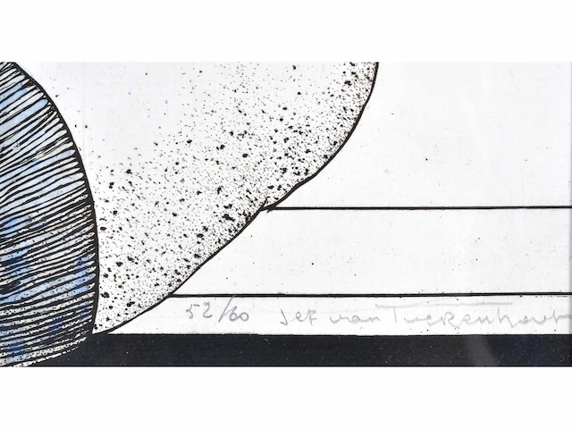 Jef van tuerenhout (1926 – 2006) - naakt - ets - afbeelding 3 van  7