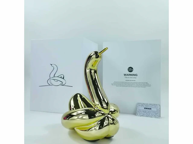 Jeff koons (na), balloon swan (goud) - afbeelding 1 van  1