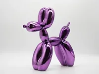 Jeff koons, purple balloon dog xxl
