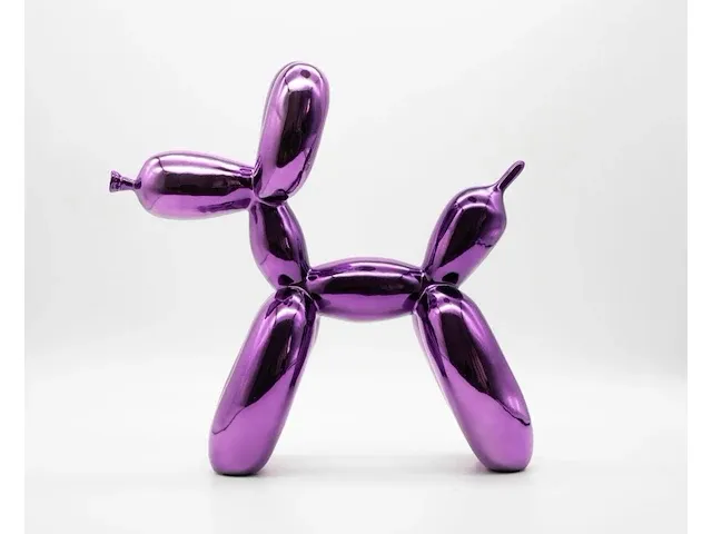 Jeff koons, purple balloon dog xxl - afbeelding 2 van  3