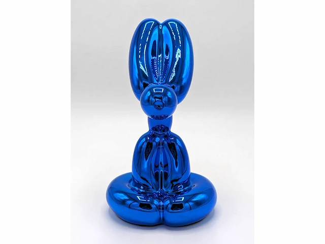 Jeff koons standbeeld (naar) "konijn" (blauw) - afbeelding 2 van  4