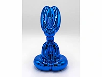 Jeff koons standbeeld (naar) "konijn" (blauw) - afbeelding 2 van  4