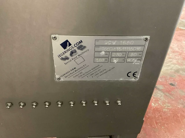 Jegerings bcm 1650 fruit en groente watersnijmachine - afbeelding 7 van  7