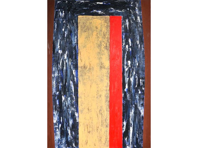 Jelis van dolderen - olie en tempera op doek - 200x140 cm - 1988 - afbeelding 1 van  14