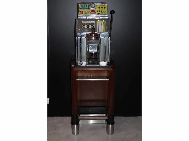 Jennings - 1950 - blue diamond - slotmachine - afbeelding 2 van  5