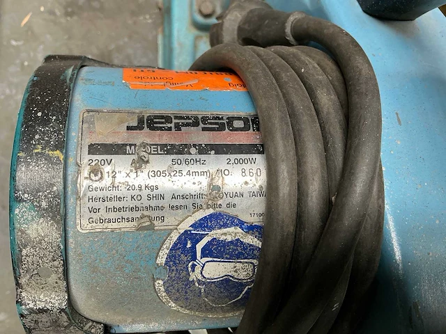 Jepson 9312s afkortcirkelzaagmachine - afbeelding 3 van  3