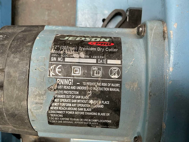 Jepson 9430 afkortcirkelzaagmachine - afbeelding 4 van  4