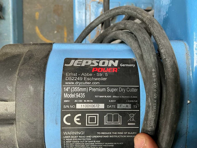 Jepson 9435 afkortcirkelzaagmachine - afbeelding 4 van  4